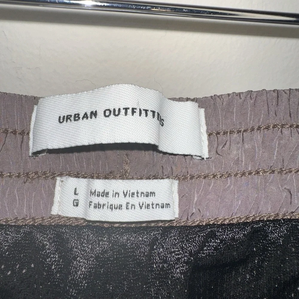 Urban Outfitters Wind Pants‎ L Plaid Jogger Nylon Swishy Streetwear Skater Drip